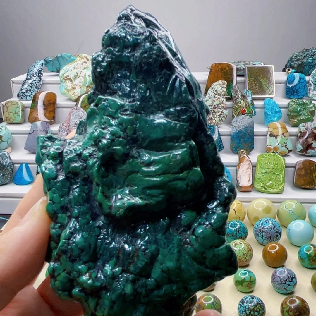 未镶嵌绿松石珠宝奇石