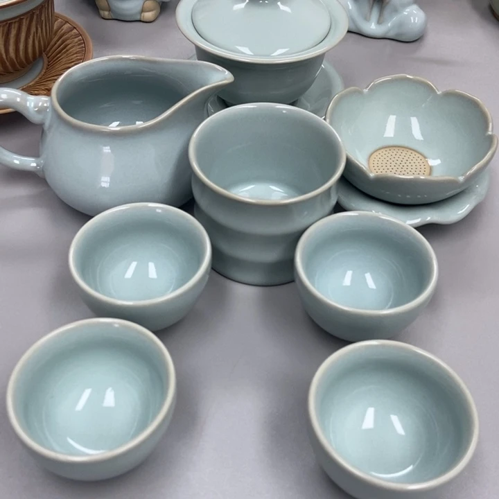 瓷❤️****天青色赵琳老师瑕八件套