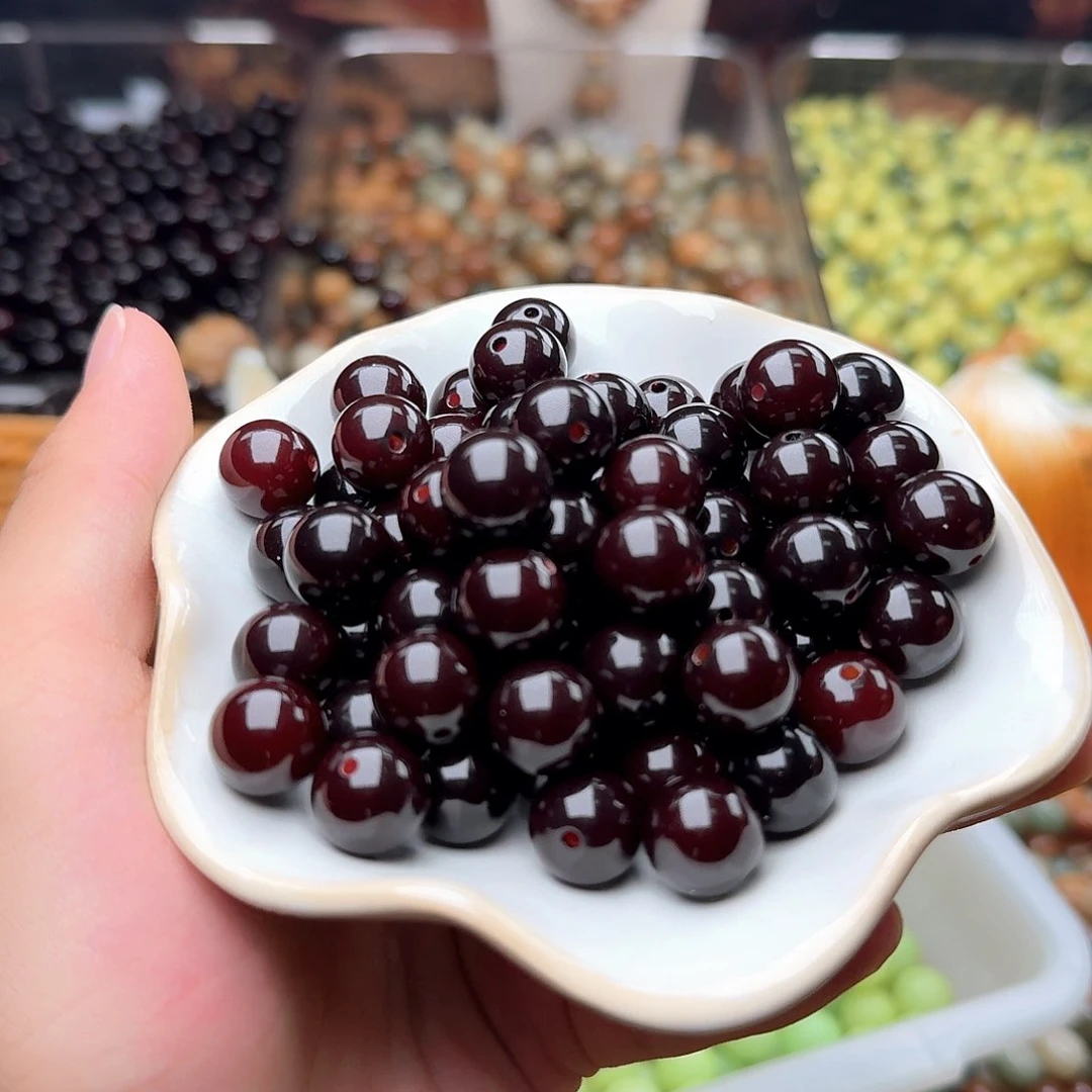 菩提根/象牙果吊坠50颗烟墨12圆