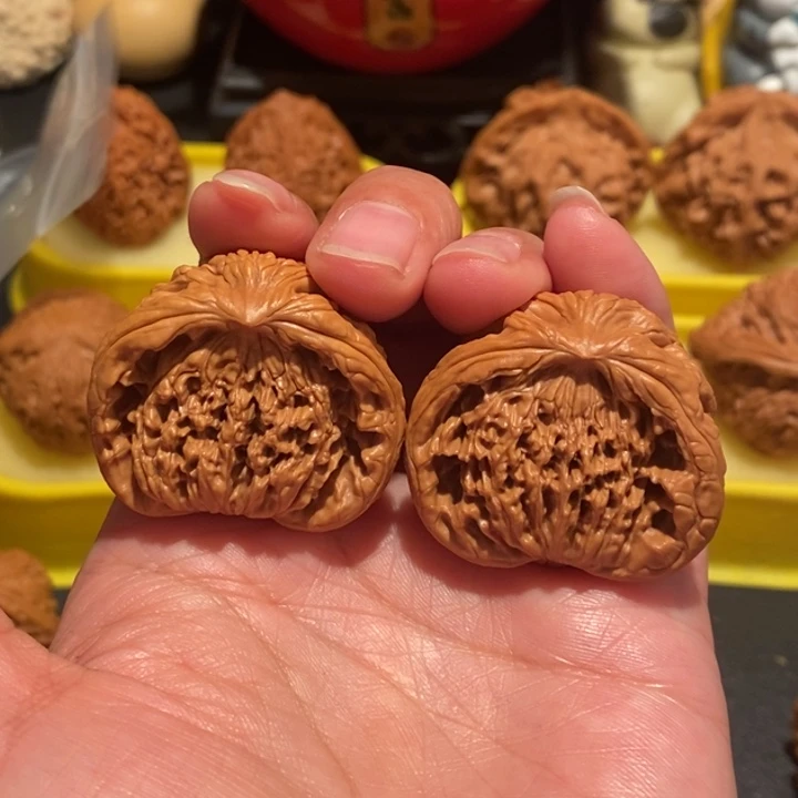 李*瓜文玩核桃37尺全品蛇头