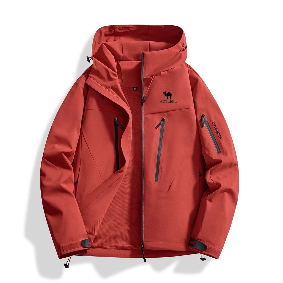 【美洲户外】春秋季三合一户外运动情侣户外登山防水防风宽松连帽