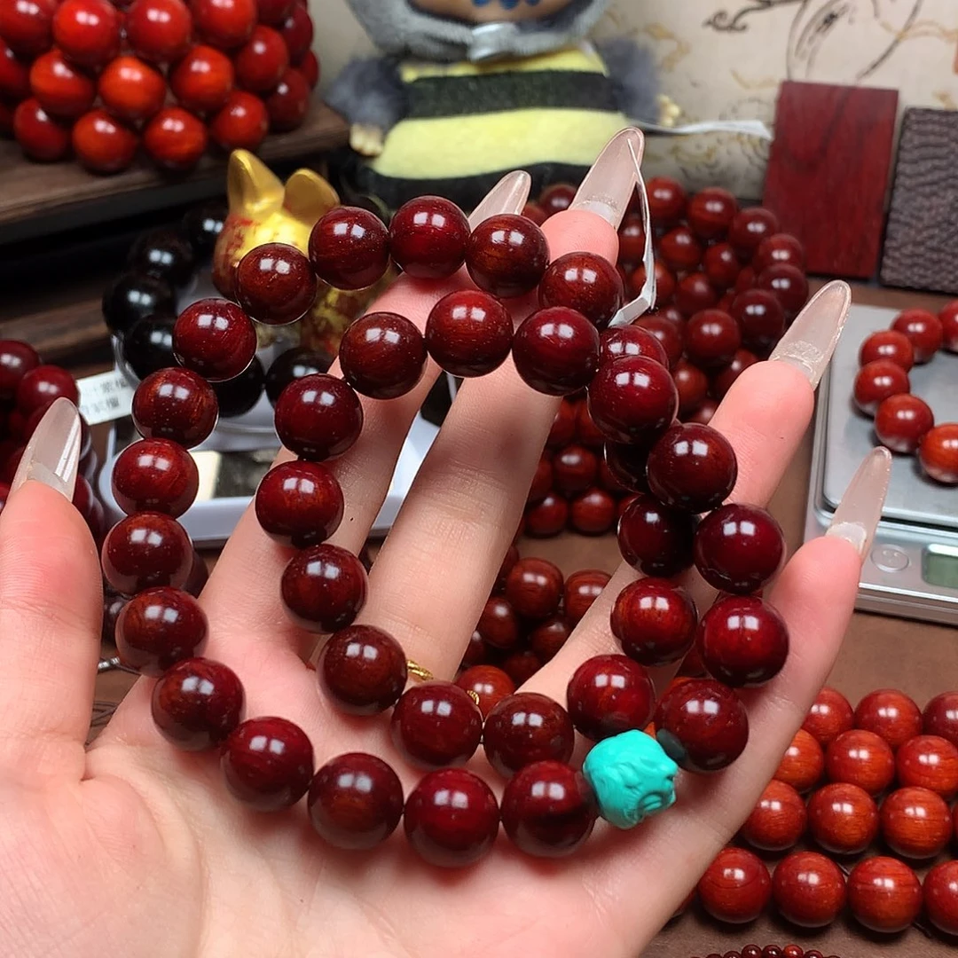 路***清檀香紫檀（小叶紫檀）1.2鳞底金星34