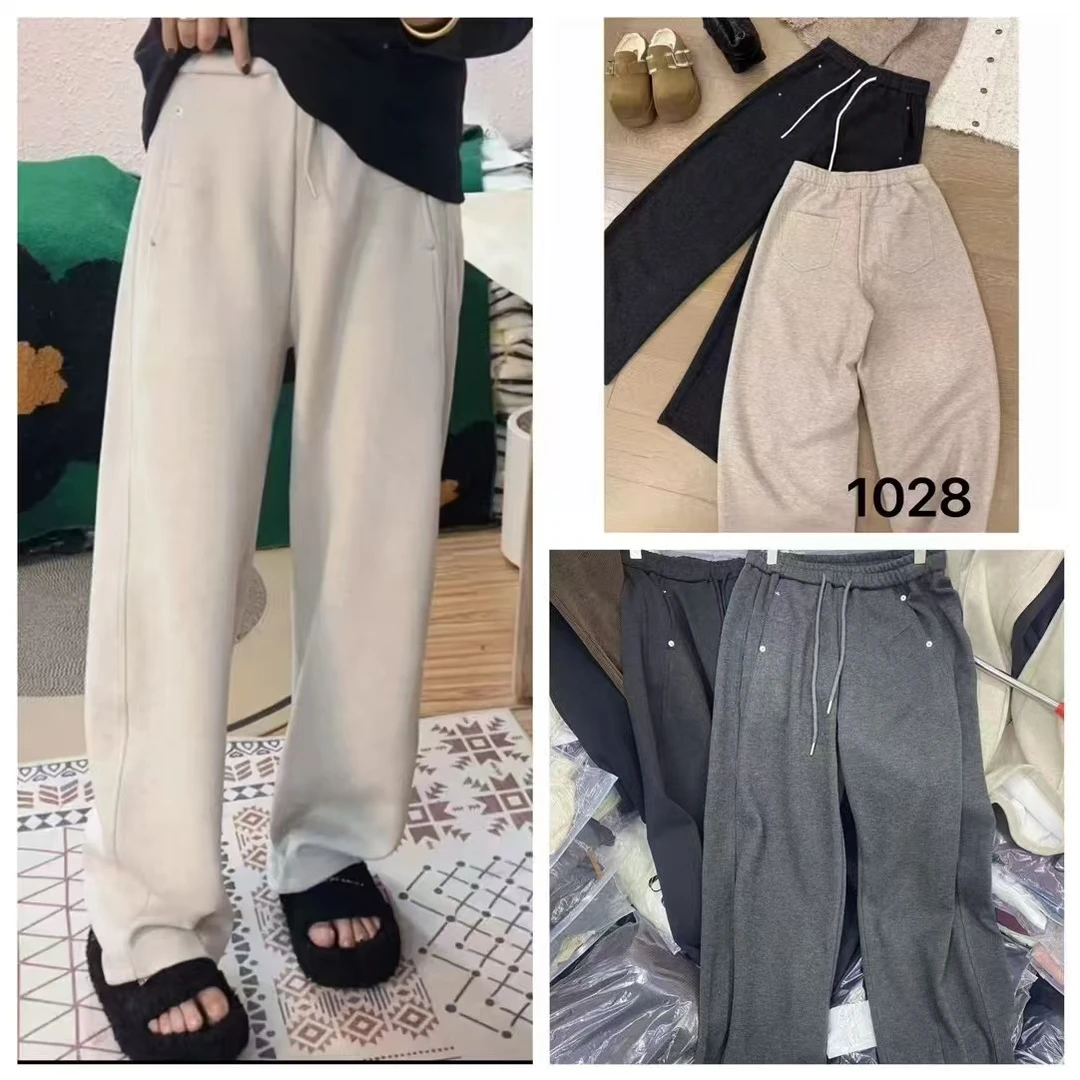 1028冬季软糯加绒香蕉裤糯米裤
