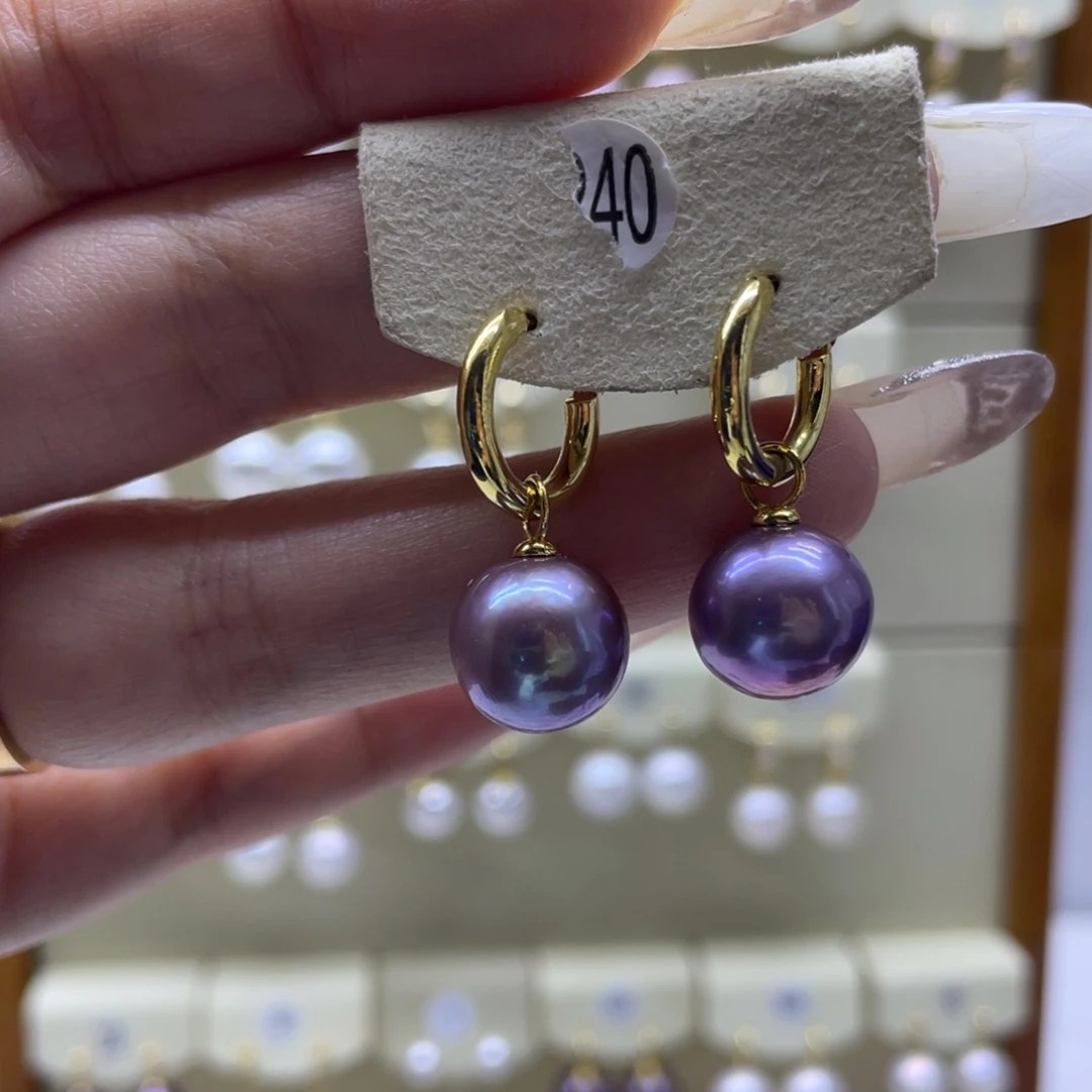 淡水珍珠耳饰未镶嵌