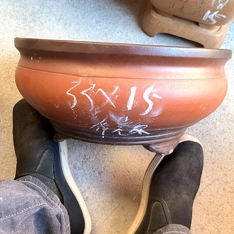 紫砂花盆手工制作