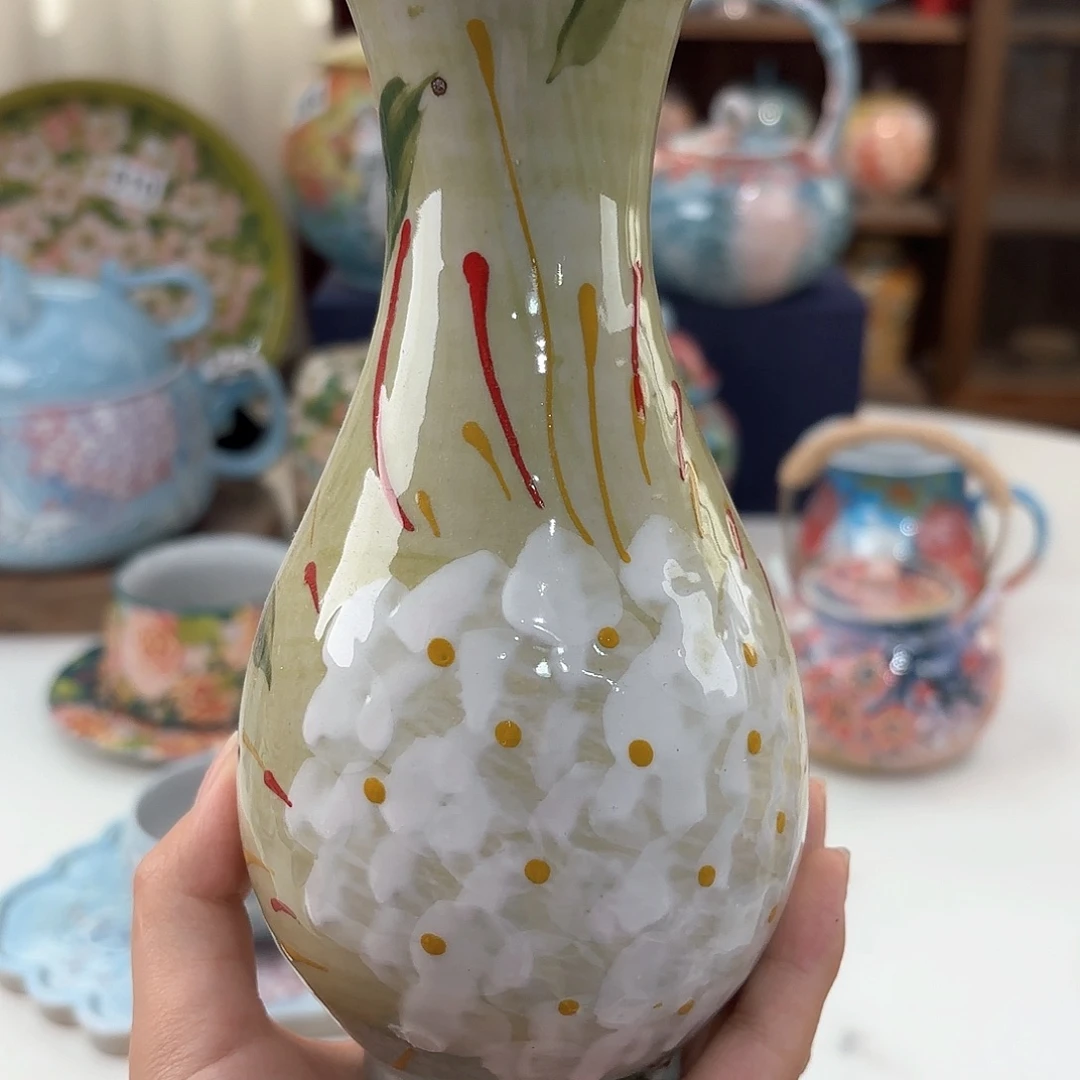 景德镇手绘高温釉下彩陶瓷茶具