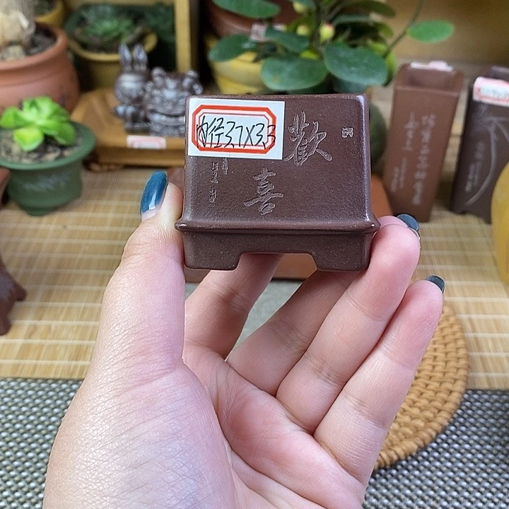 琉璃手工艺品宜兴紫砂机器花盆