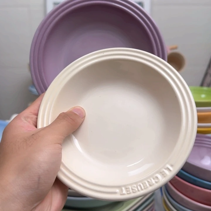 瓷片微瑕2个6英寸接骨碟