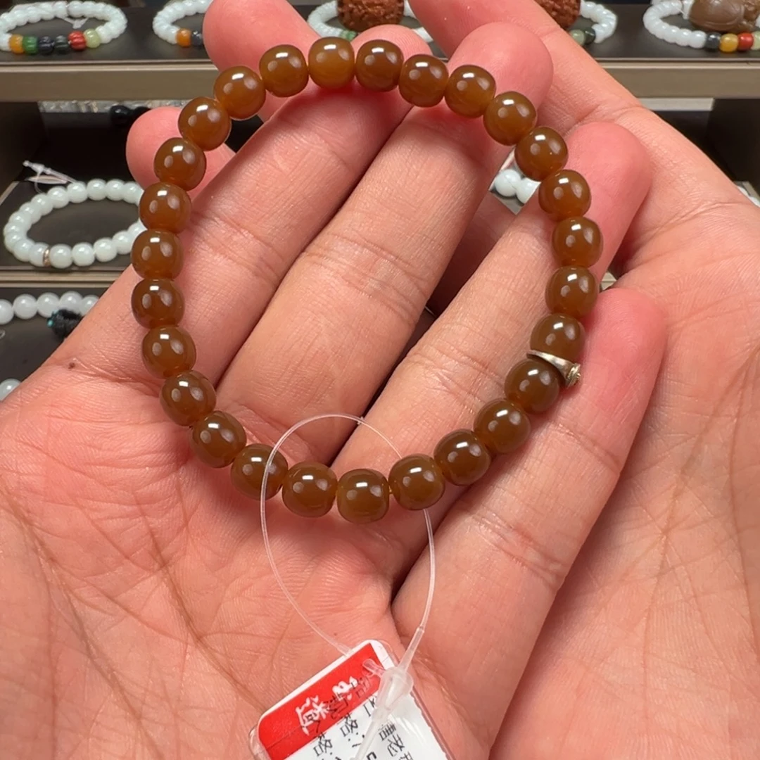 小***如颈饰未镶嵌和田玉卡7.5mm