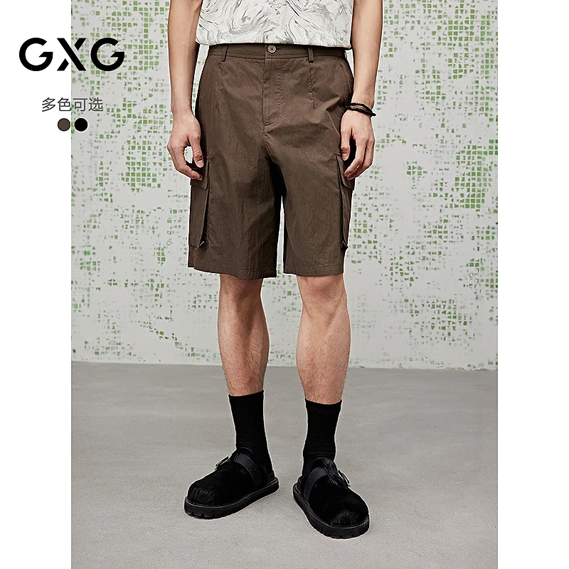 []GXG男装 休闲短裤工装户外五分裤25夏新品#G25X222028