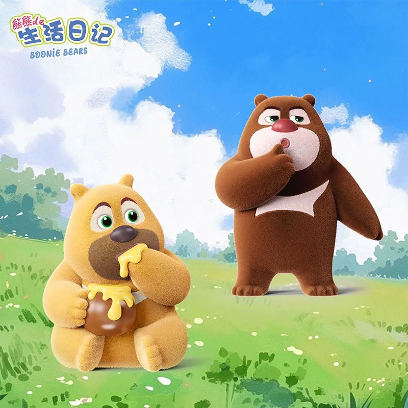 【代拆】漫潮熊出没熊熊的生活日记盲盒车载桌面摆件玩具官方正版