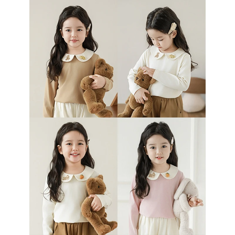 YOEHYAUL/幼悠幼悠 【甜心萌友】春壹波女童洋气四色打底衫 潮C3229