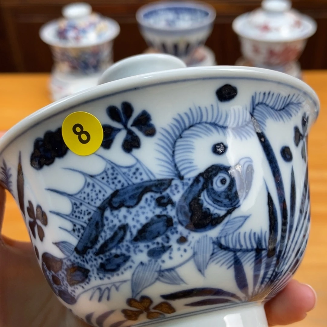 手绘现代茶具非古董