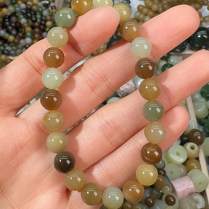 和田玉（糖玉）未镶嵌手链8mm