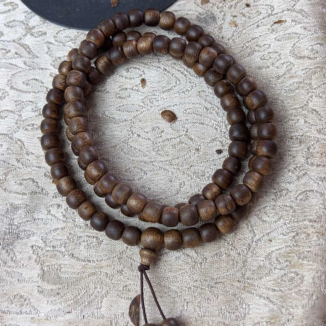 沉香手串07鼓珠多圈多样性发一沉香手串