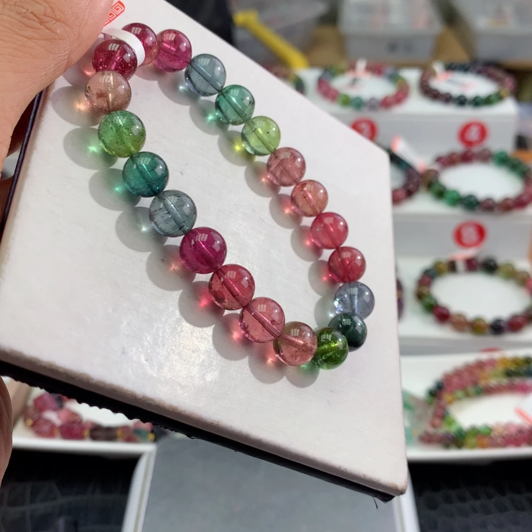 碧玺手链未镶嵌         9mm。