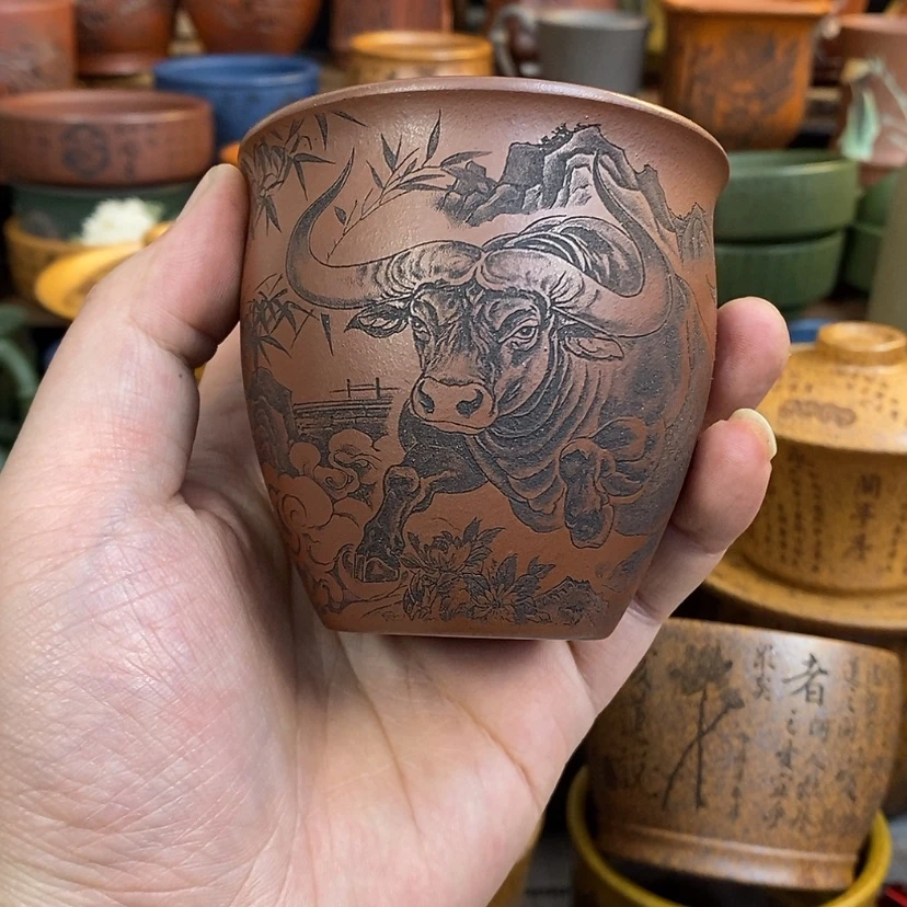 【闪购商品】紫砂杯子宜兴全手工紫砂杯