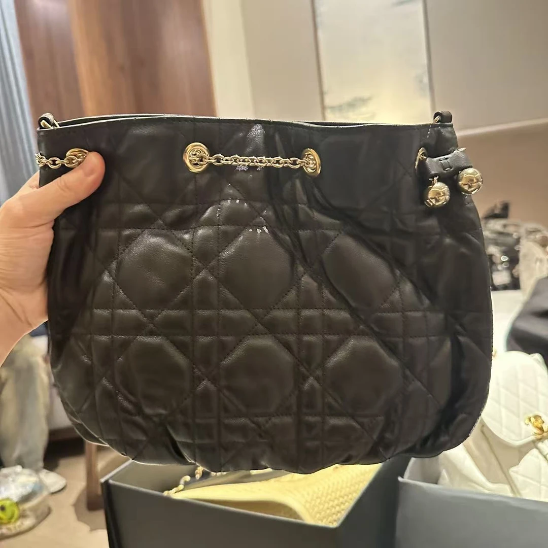 99新 DIOR/迪奥 Dior 福袋中号黑色时尚百搭包/23500/JM0079