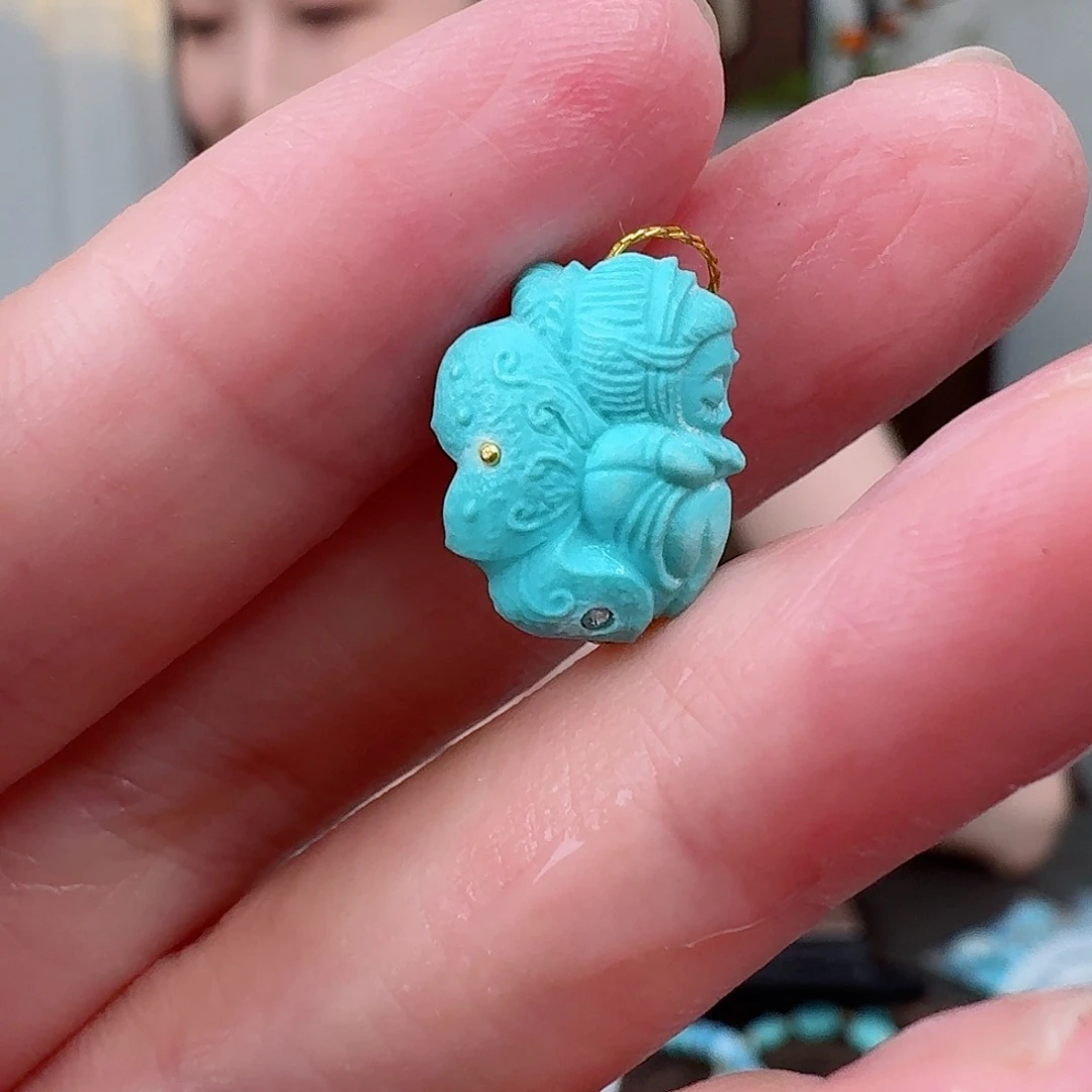 未镶嵌绿松石珠宝奇石