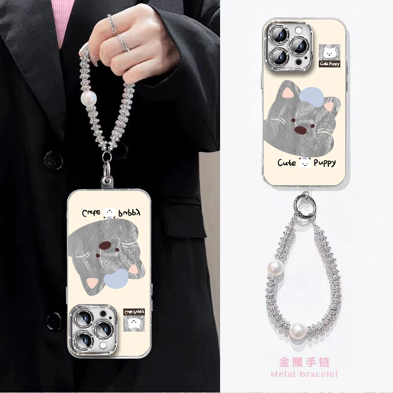 【精孔羽纱】西高地狗适用苹果oppo华为荣耀vivo小米全包防摔手机壳