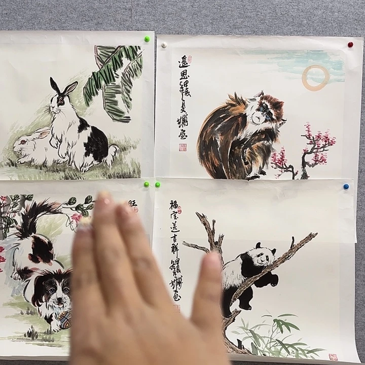 清***风国画花鸟展翅的季节