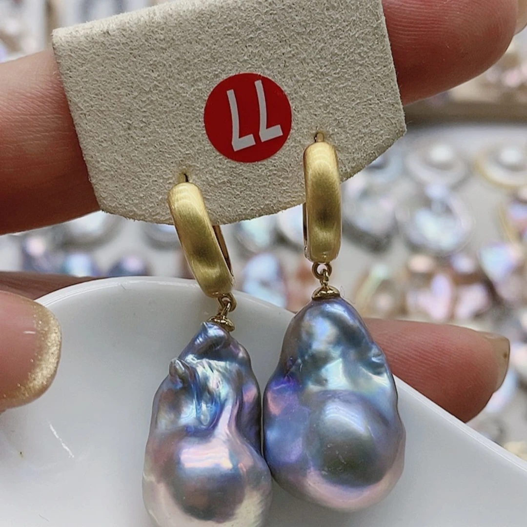 【闪购商品】淡水珍珠耳饰银S925镶嵌