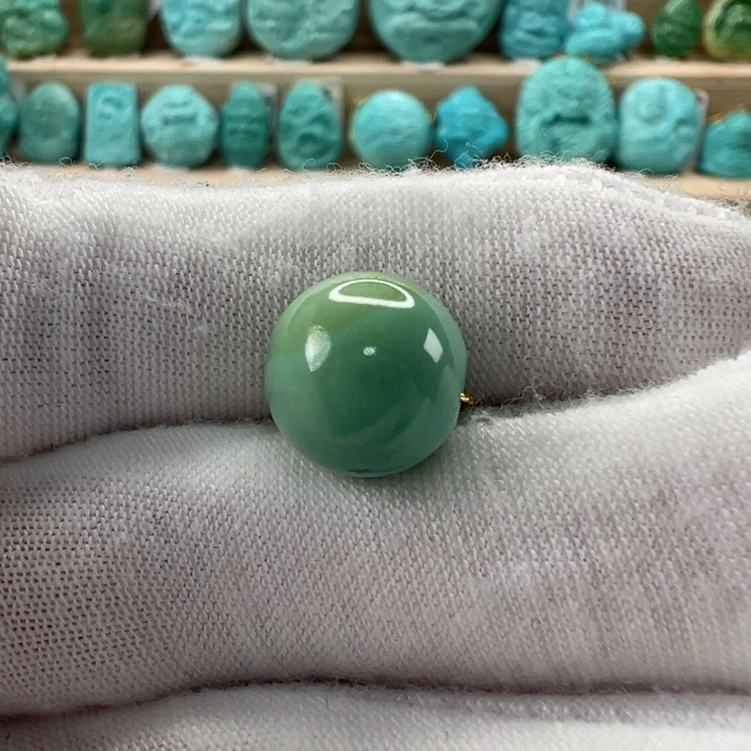未镶嵌绿松石圆珠11mm