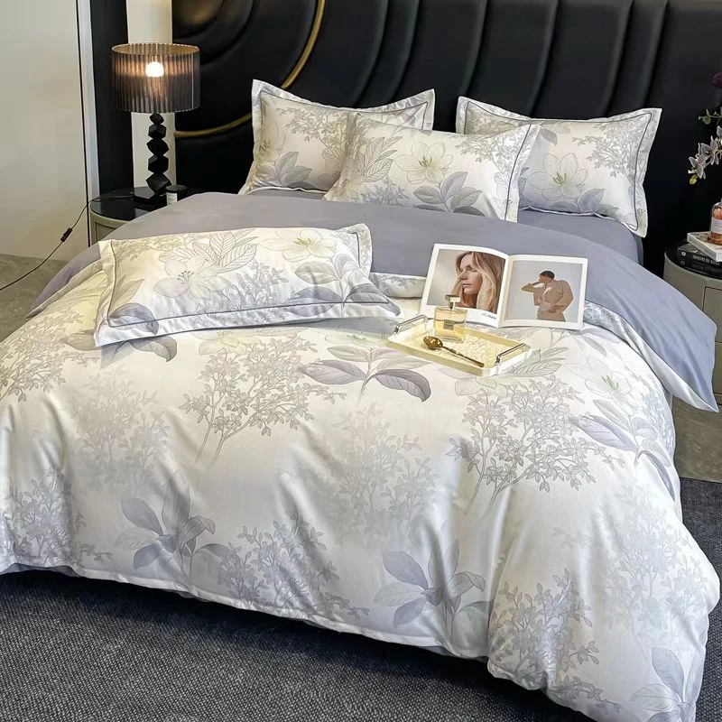 全棉纯棉陶瓷磨毛套件高端全棉加厚四件套