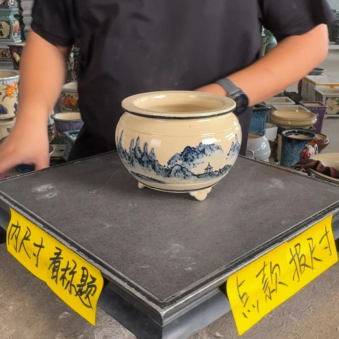 。一风堂石湾花盆 内9*8
