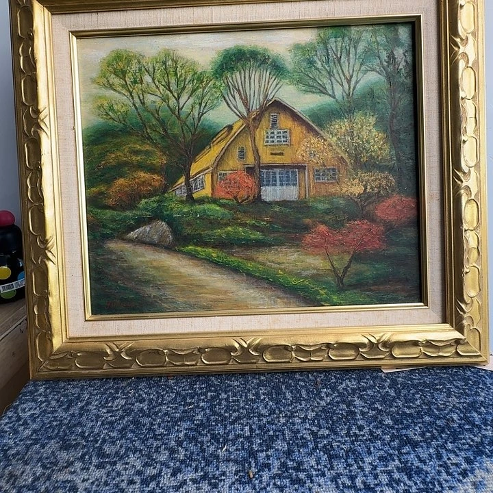 中古字画作品有磕碰瑕疵拍下看