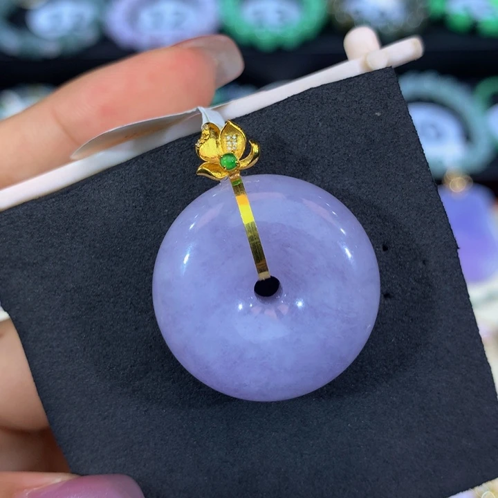 18K金镶嵌手链翡翠翡翠