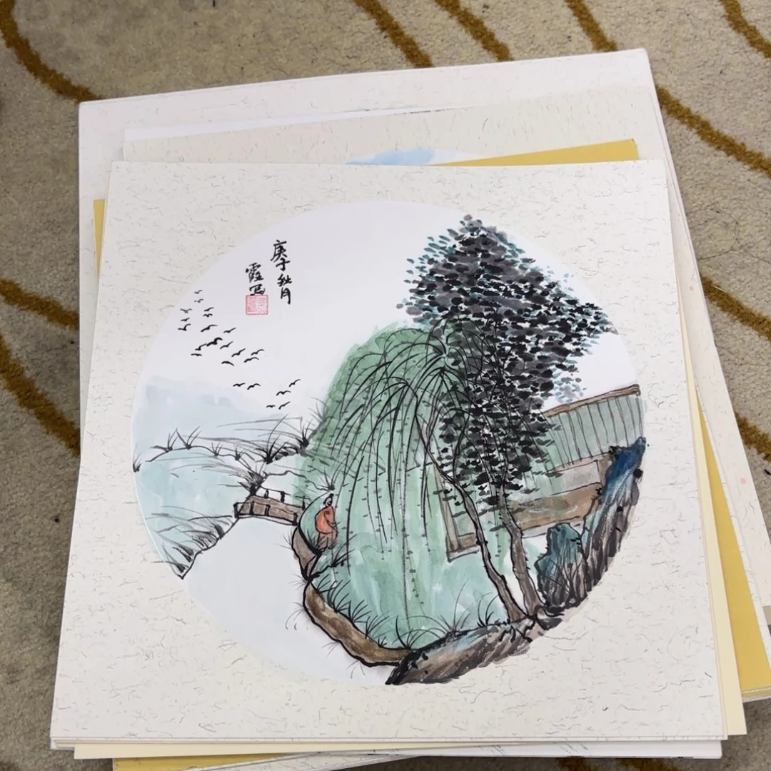 国画38-38卡纸作品童