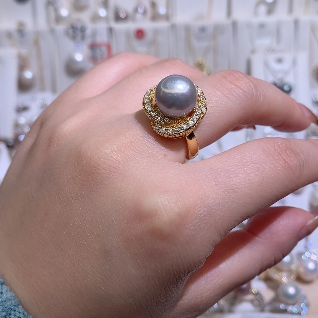 淡水珍珠戒指未镶嵌w11.1