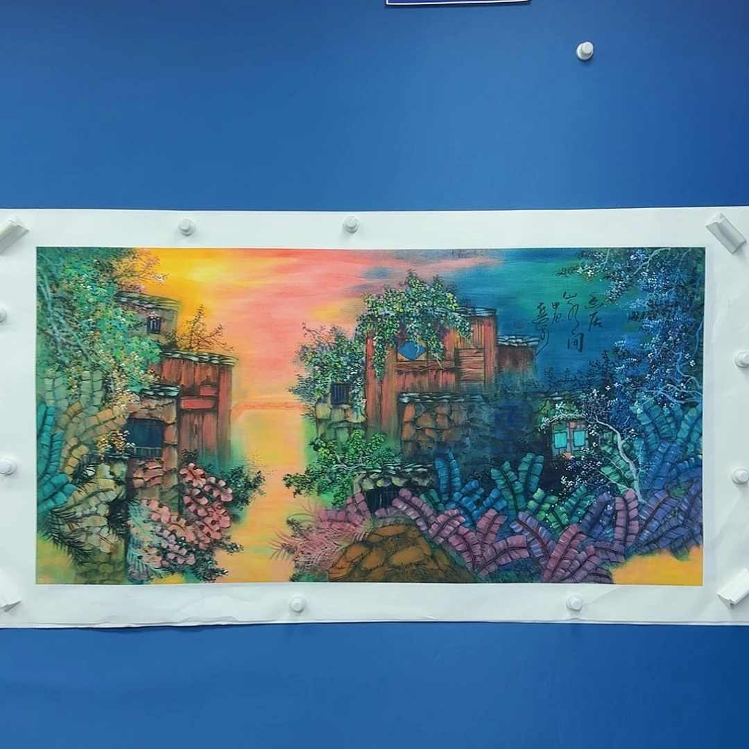 国画多次参加国内外大型