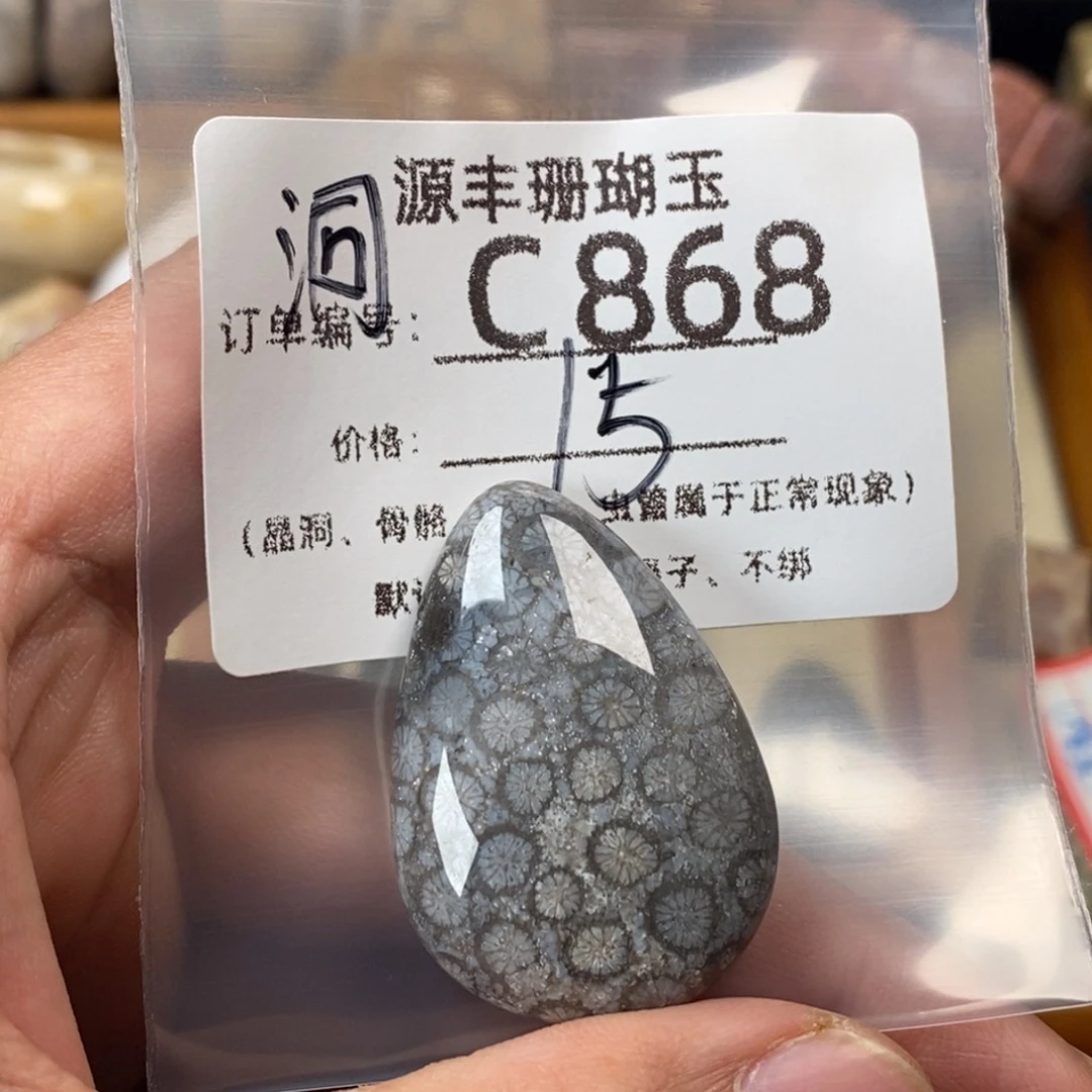 暖***筑硅化玉未镶嵌颈饰