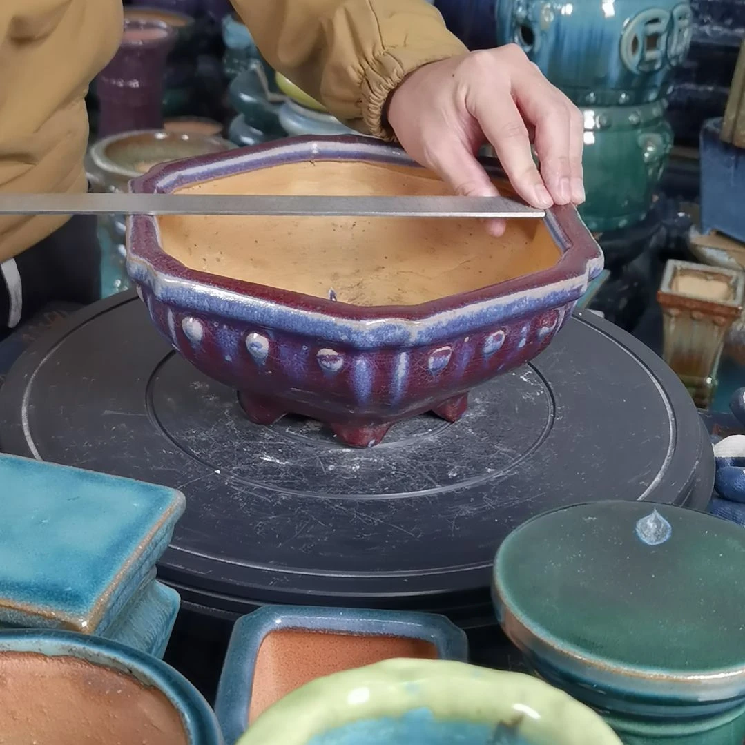 内口21*23深9.5石湾花盆默认微瑕