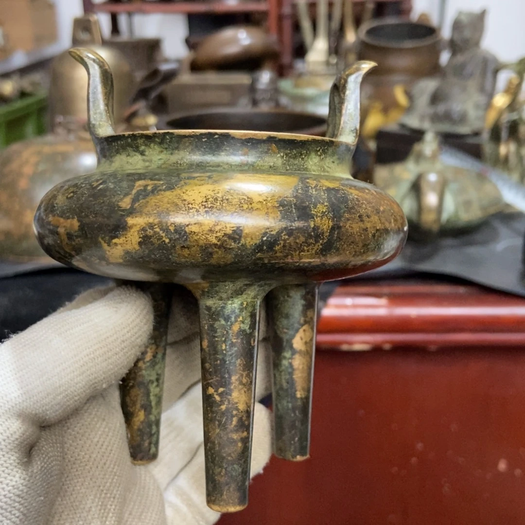 闻***香铜器工艺品摆件香炉摆件