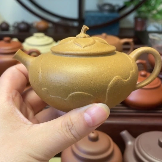 茶壶紫砂原矿紫砂壶梵莲