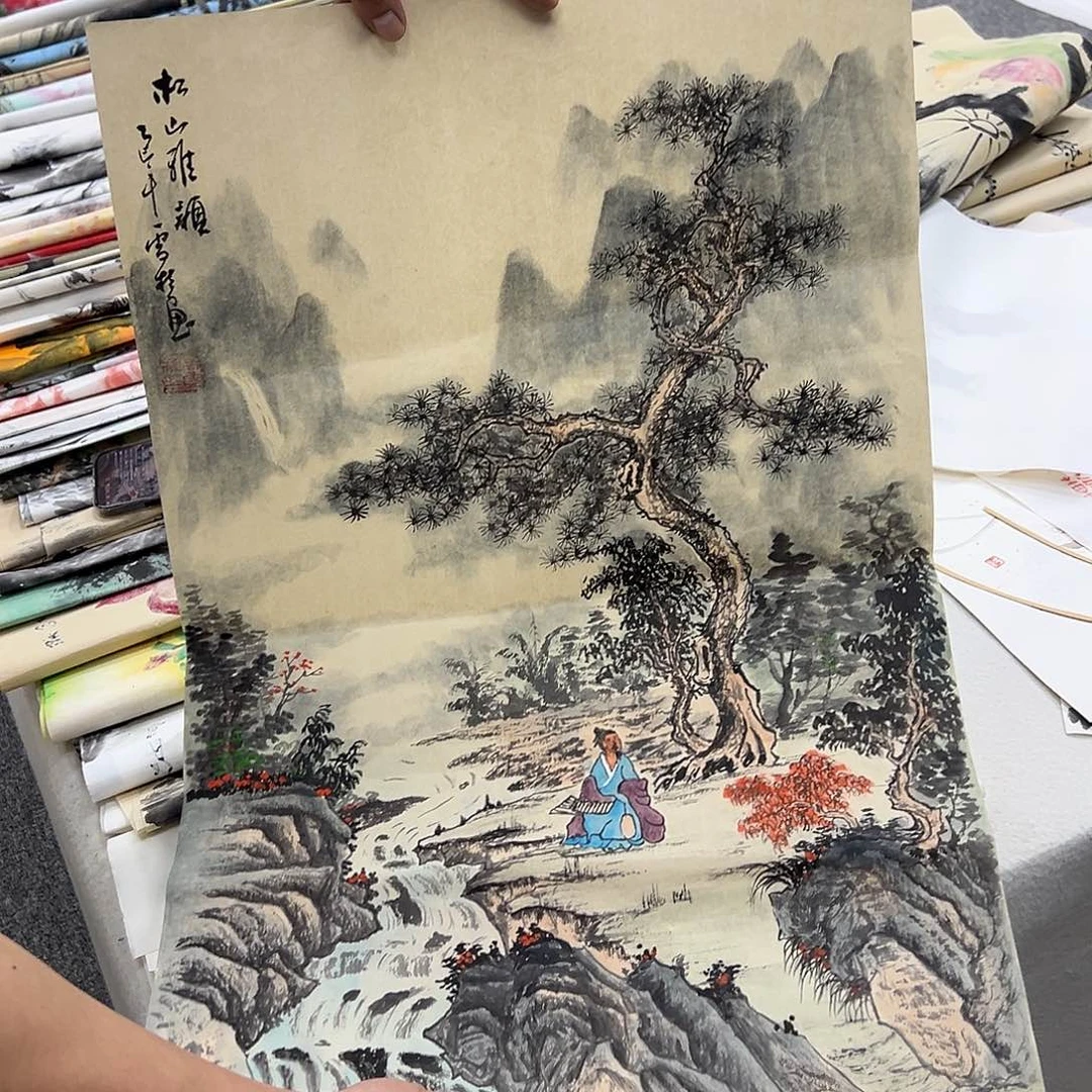 国画纯手绘字画宣纸
