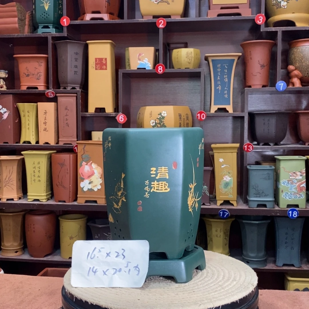 紫砂艺术紫砂花盆