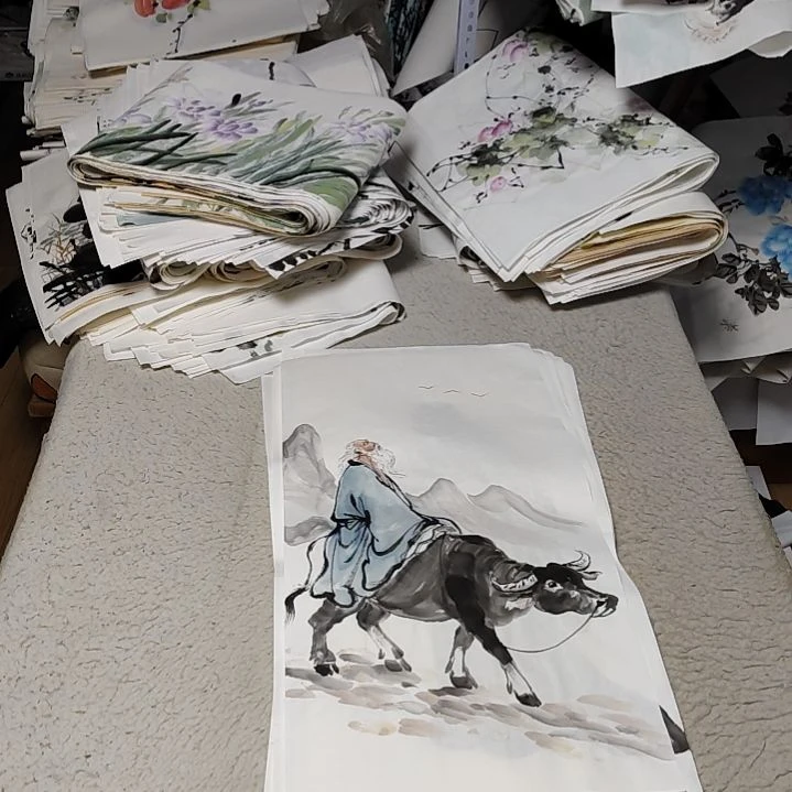 蓝***祥国画落款后台备注