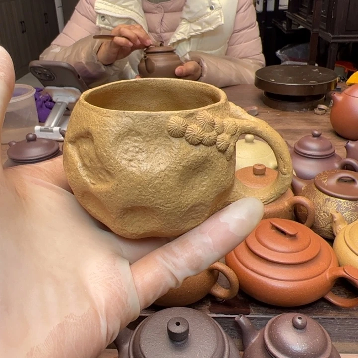 段泥茶杯黄金段泥主人杯