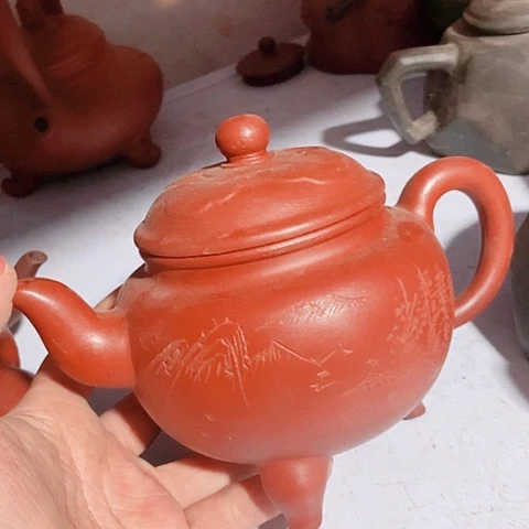 茶壶绿泥宜兴紫砂全手工制作工艺