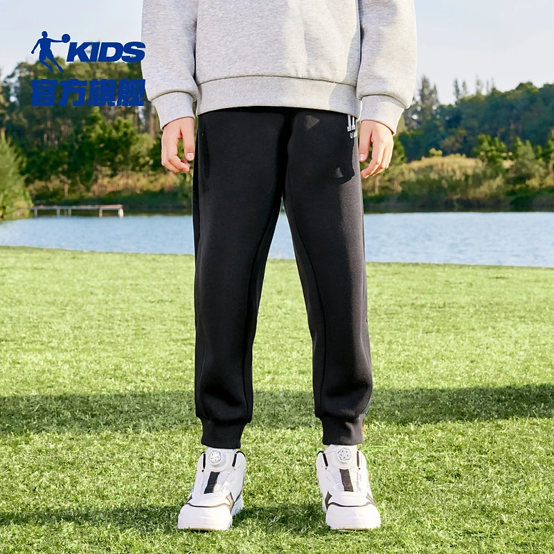 中国乔丹儿童针织长裤针织常规春季男童中大童童装