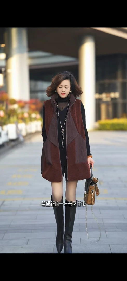 艾翕甄选【暖暖如春】加厚马夹外套ZX2401294-1