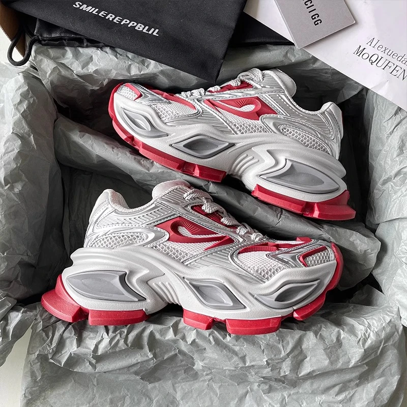 【DR官网正品】2025年流行款老爹鞋猫眼异瞳女厚底增高休闲鞋运动鞋