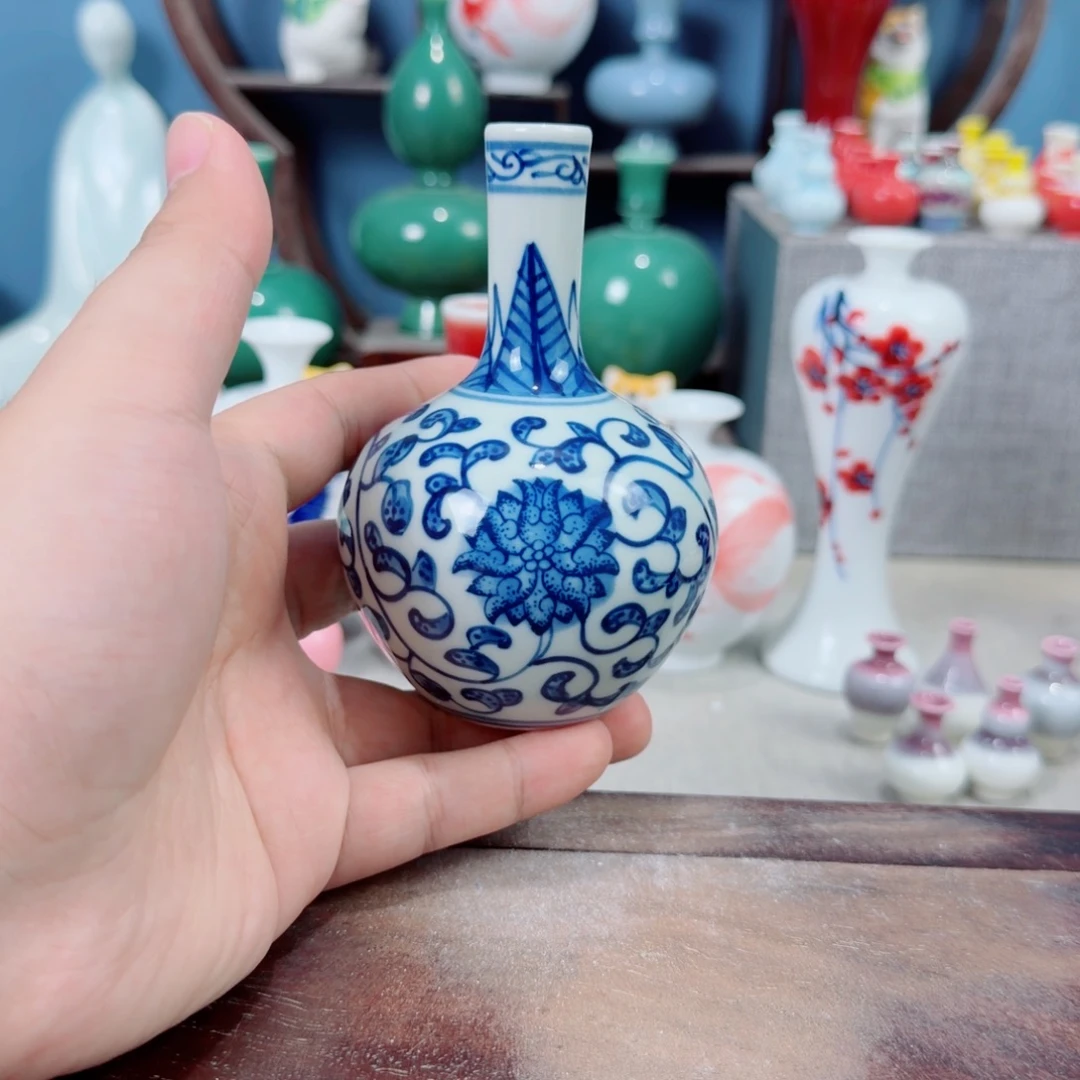 陶瓷手工小花器摆件