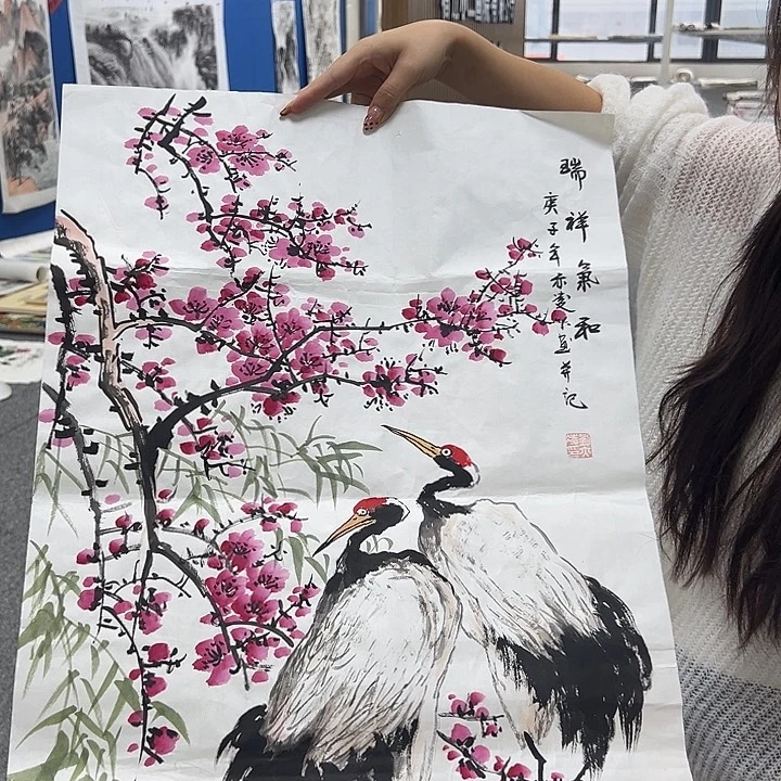 国画国画作品纯手工