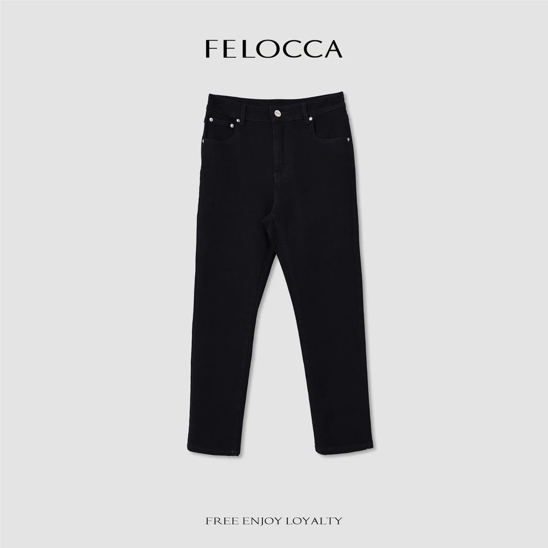 【FELOCCA】新款通勤百搭休闲显瘦直筒牛仔裤25SNZ026