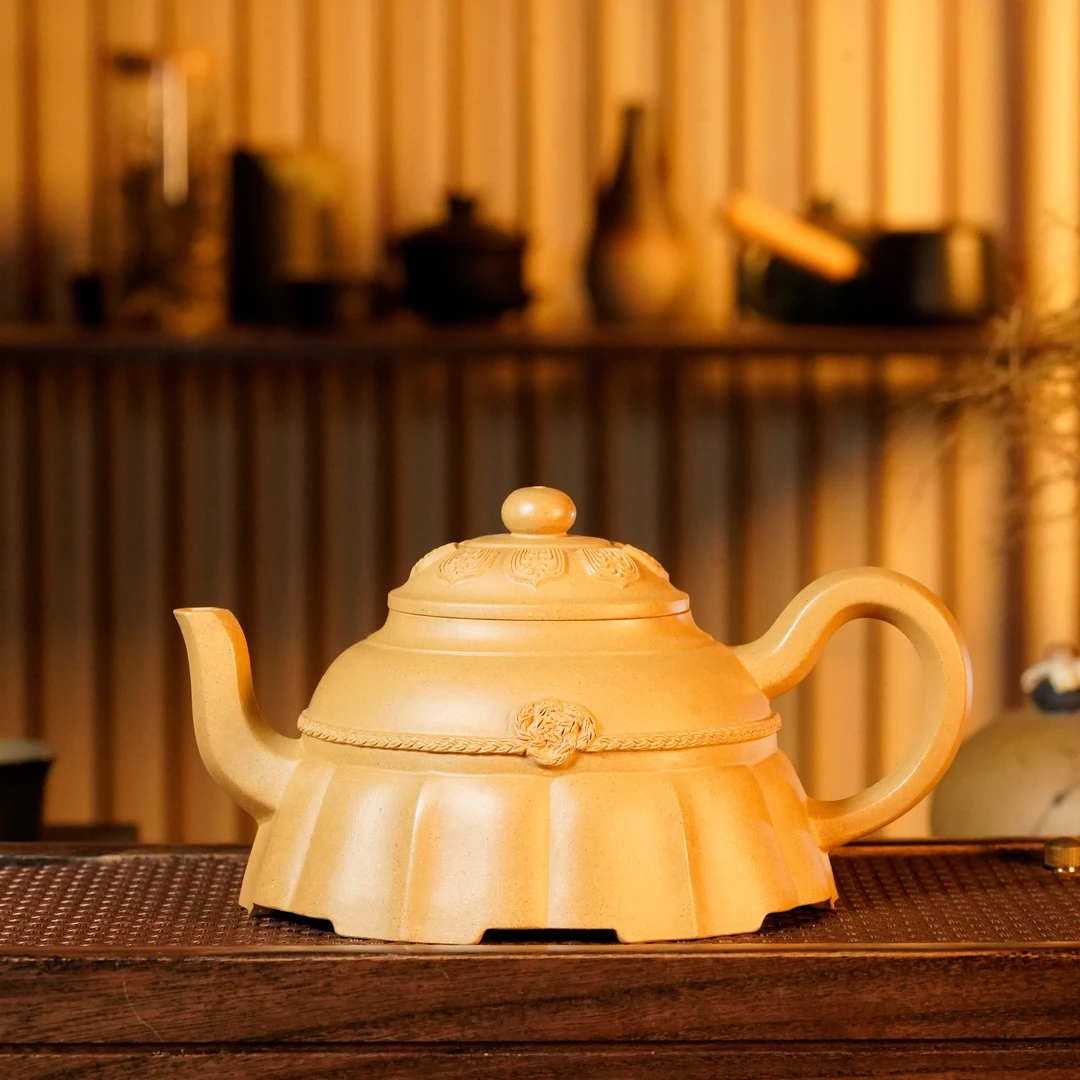 JXY-012  蒋小彦    宜兴手工紫砂   裙花